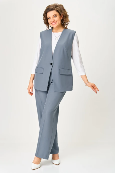 Брючный костюм Багряница 3162 лагуна тройка #1