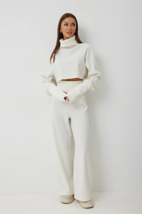 Брючный костюм V&N Fashion 1072 молочный двойка #1