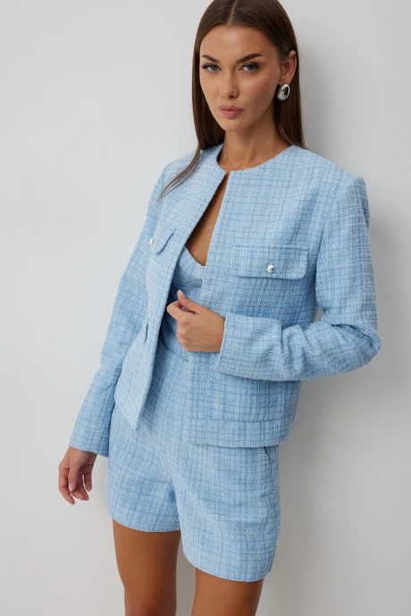 Жакет (пиджак) V&N Fashion 1035 голубой #1
