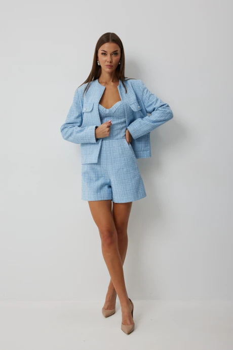 Костюм с шортами V&N Fashion 1038 голубой тройка #1