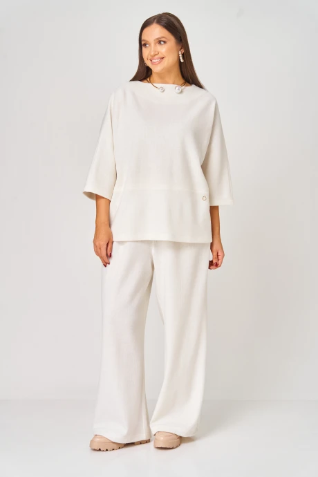 Брючный костюм V&N Fashion 1054 молочный двойка #1