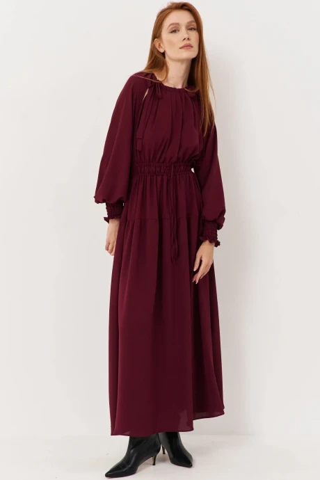 Платье *Распродажа FLAIM 1122 бургунди #1