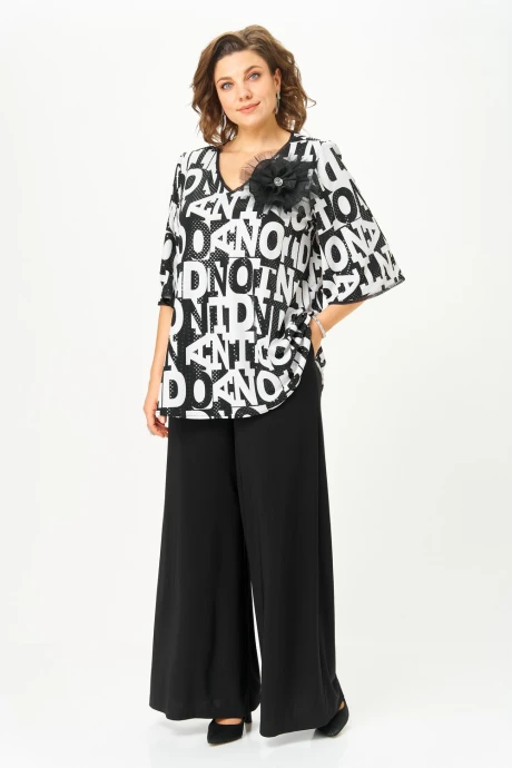 Брючный костюм Svetlana-Style 5035 чёрный +буквы #1