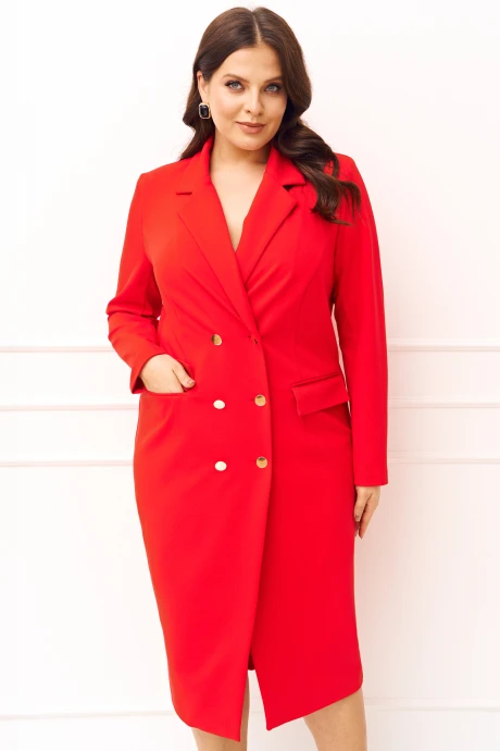 Платье Ива 1533 красный #1