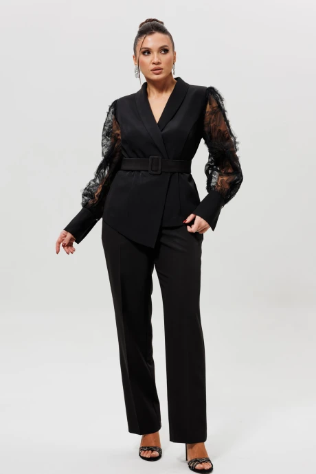 Брючный костюм MisLana 1207/1 черный двойка #1