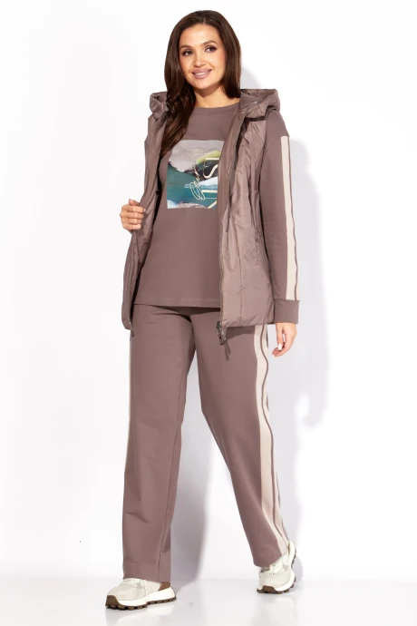 Спортивный костюм TAiER 1335 капучино тройка #1