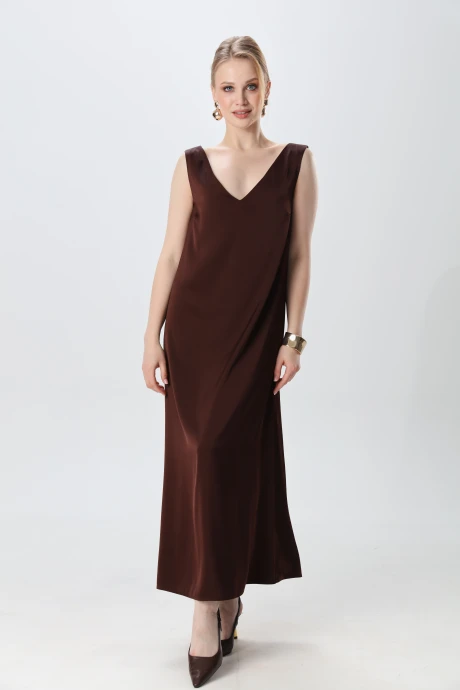 Платье NikVa н1014-5 шоколад #1