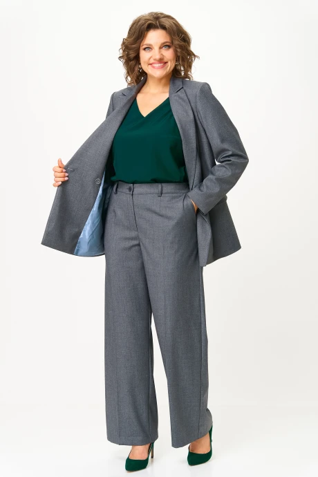 Брючный костюм *Распродажа Багряница 5095 графит тройка #1