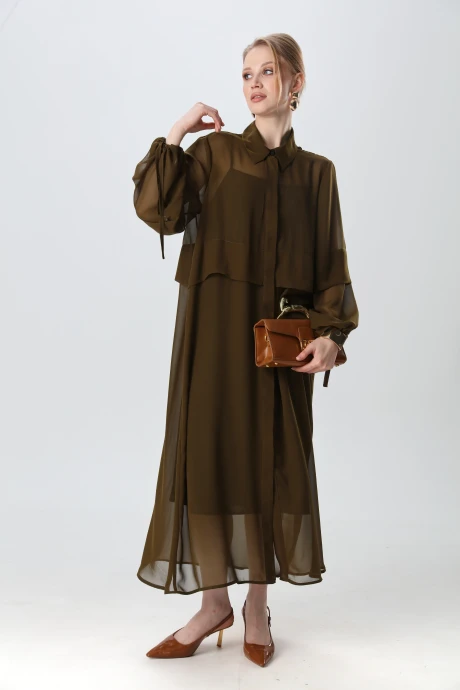 Платье NikVa н944-10 хаки #1