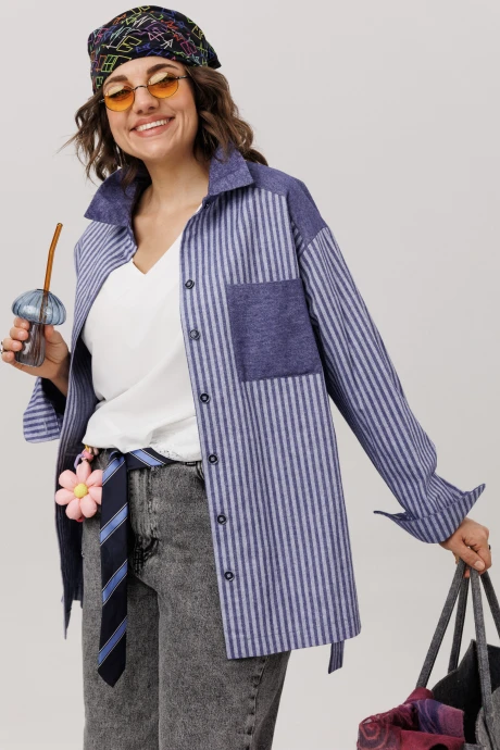 Рубашка Anelli 1800 предгрозовая синь #1