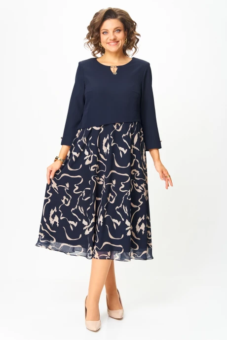 Платье *Распродажа Bonna Image 954-1/2 синий #1