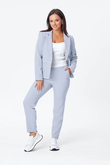 Брючный костюм *Распродажа Vilena Fashion 1003 бледно-голубой двойка #1