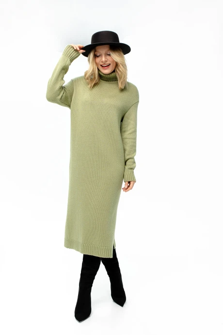 Платье Romgil РВ0134-ШЕ5 светло-оливковый #1