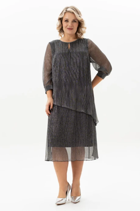 Платье ALGRANDA (Novella Sharm) 4110-6 Черный+серебро #1