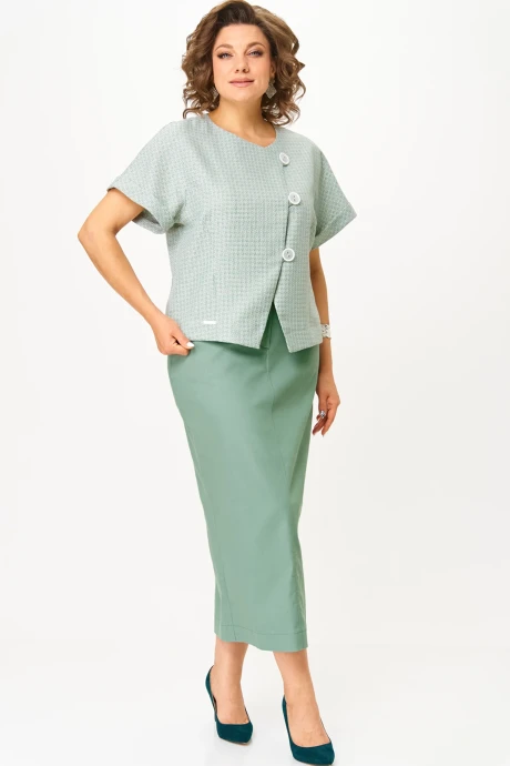 Юбочный костюм *Распродажа Michel Chic 1422 зеленый двойка #1