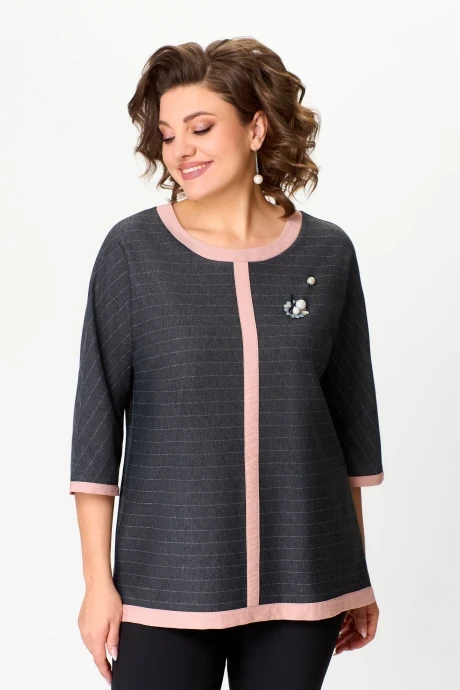 Туника *Распродажа Дали 4501 крупная полоска #1