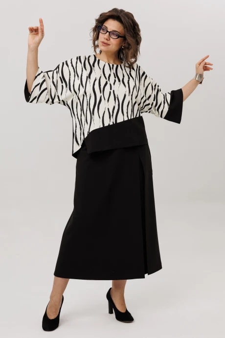 Брючный костюм Anelli 1793.1 базальтовый гром двойка #1