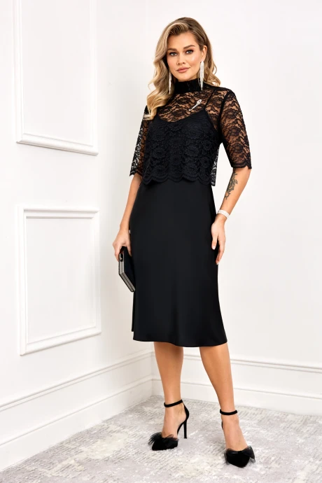 Платье AGATTI 5998 Черный двойка #1