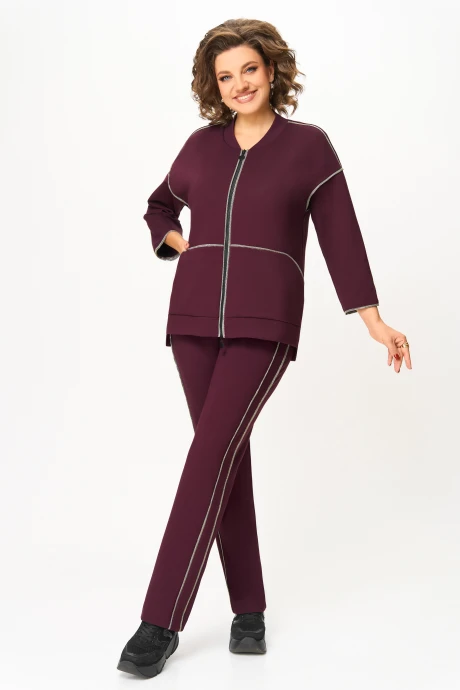 Брючный костюм *Распродажа Дали 5730.2 баклажан двойка #1