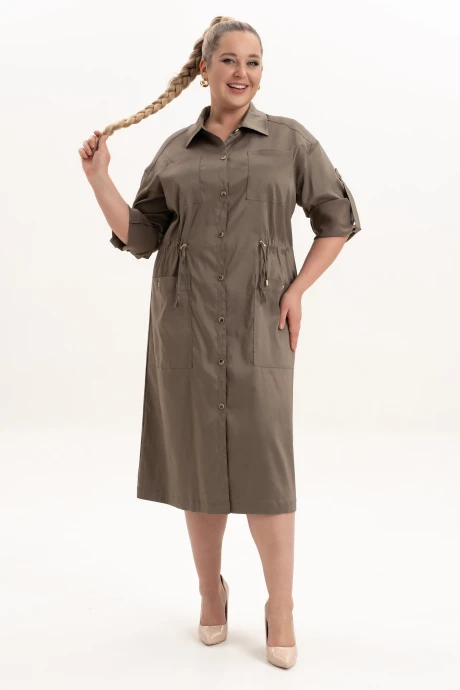 Платье ALGRANDA (Novella Sharm) 4122-2 Хаки #1