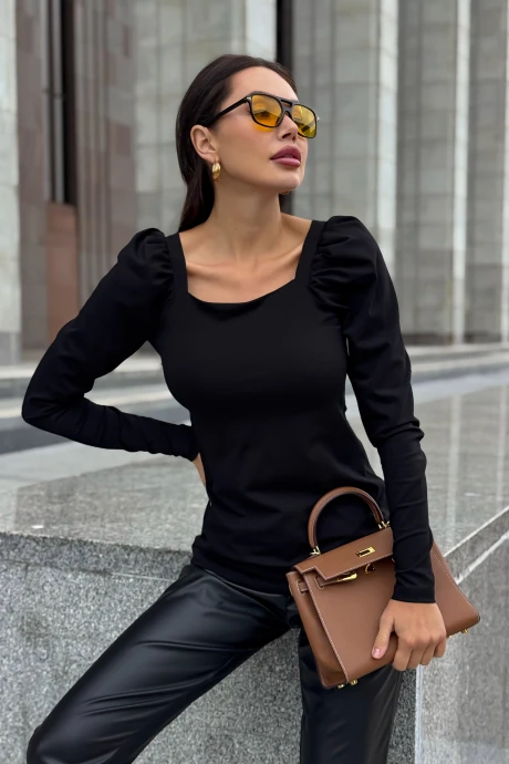 Джемпер (кофта) *Распродажа AURA of the day 2198 черный #1