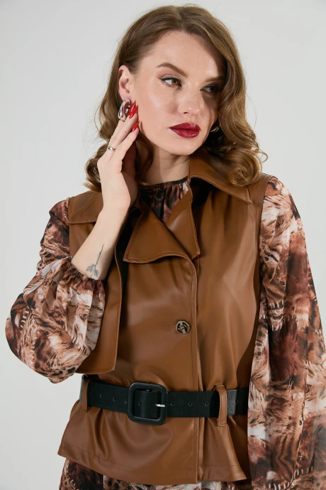 Жилетка NikVa 1026-1 шоколад #1