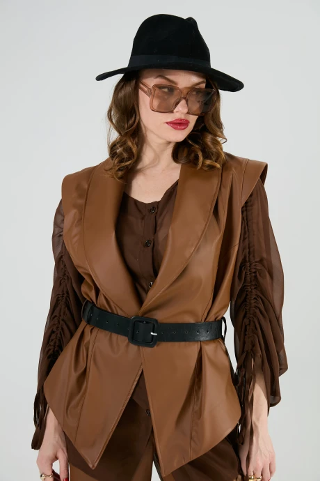 Жилетка NikVa 1027-3 шоколад #1