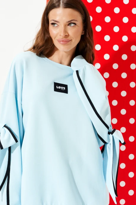 Джемпер (кофта) ELLETTO LIFE 3950 голубой #1