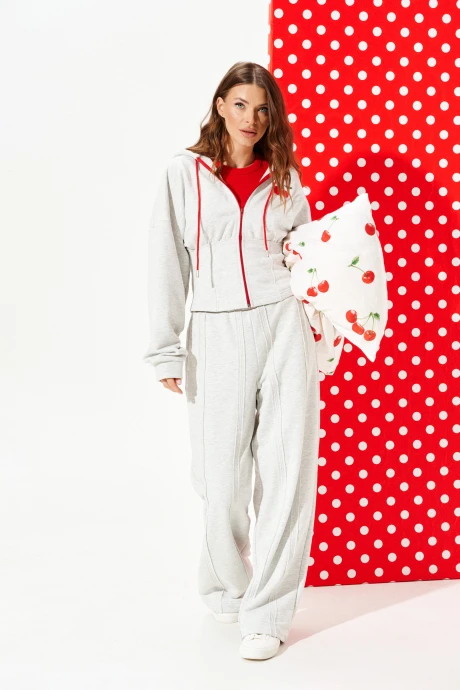 Джемпер (кофта) ELLETTO 3955 серый #1