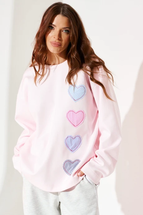 Джемпер (кофта) ELLETTO LIFE 3970 розовый #1