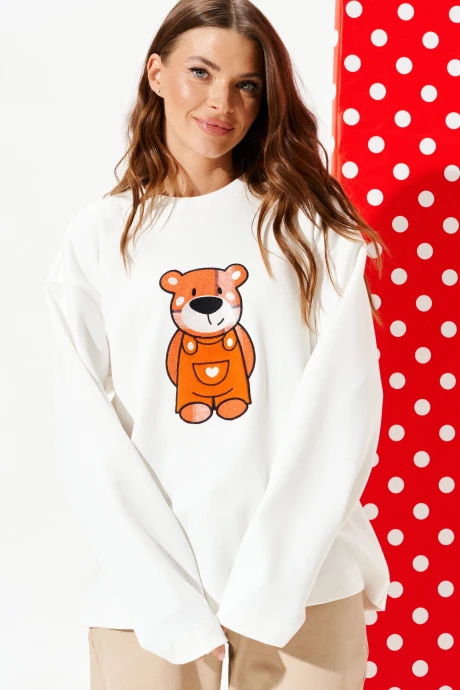 Джемпер (кофта) ELLETTO LIFE 3973 молочный #1