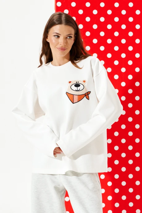 Джемпер (кофта) ELLETTO 3974 молочный #1