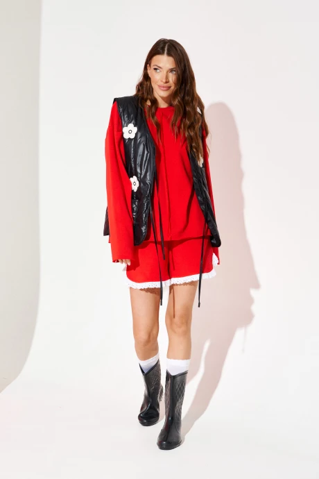 Костюм с шортами ELLETTO LIFE 5330 красный #1