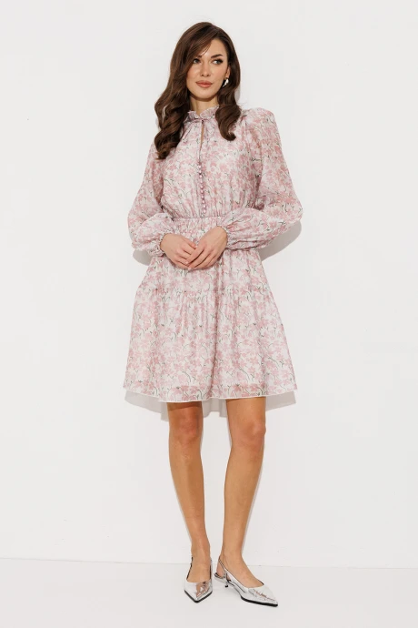 Платье Buter 3255 розовый принт #1