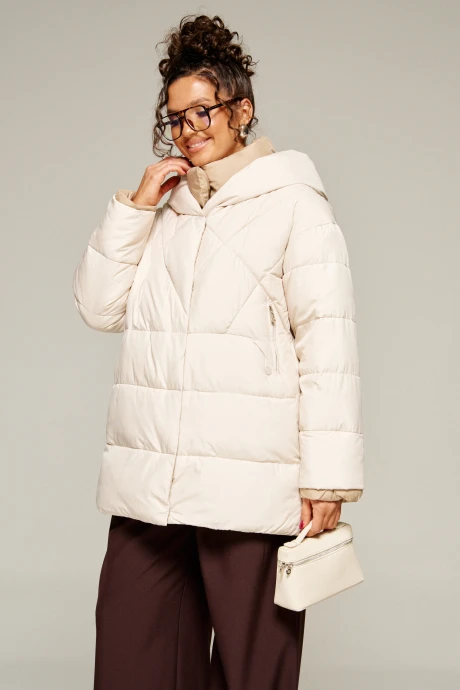 Куртка *Распродажа Beautiful&Free 8013 молочный #1