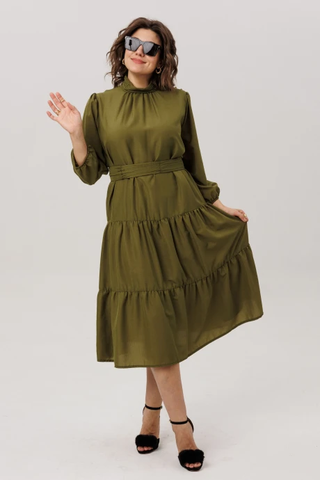 Платье Anelli 1798 испанская оливка #1
