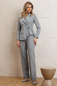Брючный костюм Мода-Юрс 25-2926 светло-серый