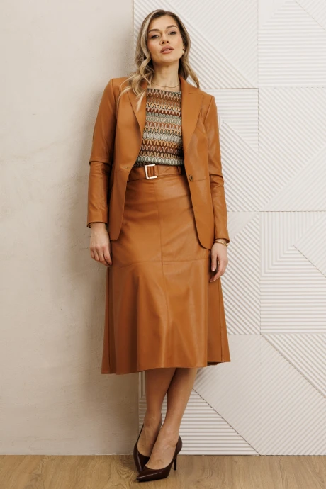 Юбочный костюм Мода-Юрс 26-2850 рыжий #1