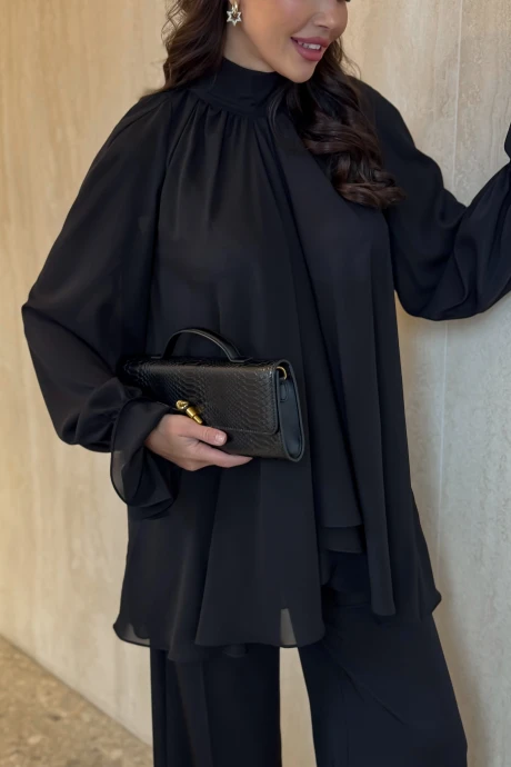 Блузка *Распродажа AURA of the day 2209 чёрный #1