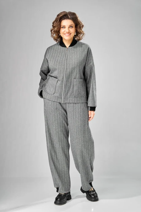 Брючный костюм V&N Fashion 1103 серый двойка #1