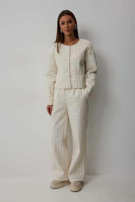 Брючный костюм V&N Fashion 1060 молочный двойка #1