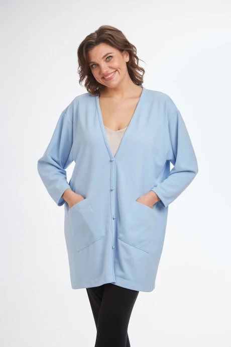 Кардиган *Распродажа Avenue Fashion 0336 голубой #1