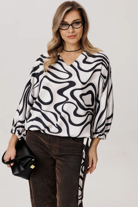 Блузка Anelli 1662 белое озеро #1