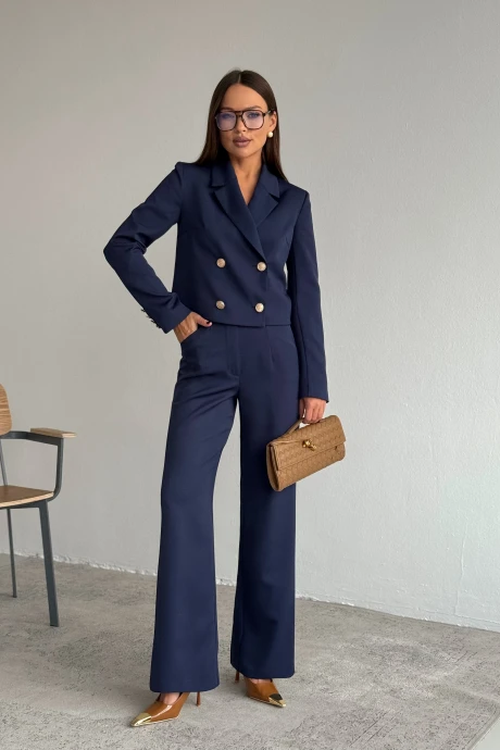 Брючный костюм DilanaVIP 2122 синий #1
