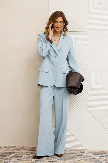 Брючный костюм GIZART 5411 голубой двойка #1