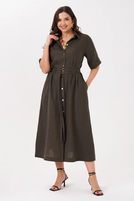 Платье PANDA 17280 Коричневый #1