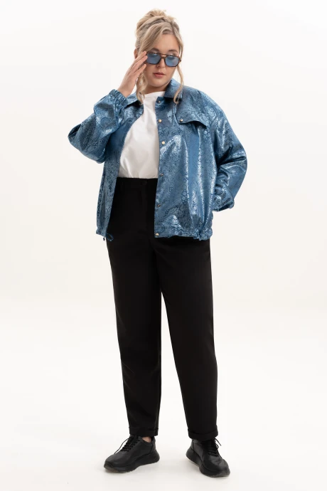 Ветровка Algranda 4102-8-с Серебристый + синий #1