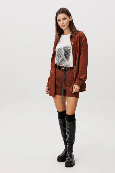 Костюм с шортами Fantazia Mod 5257 Медно-рыжий двойка #1