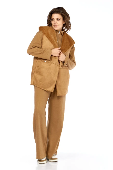 Брючный костюм Diamant 2127 коричневый #1