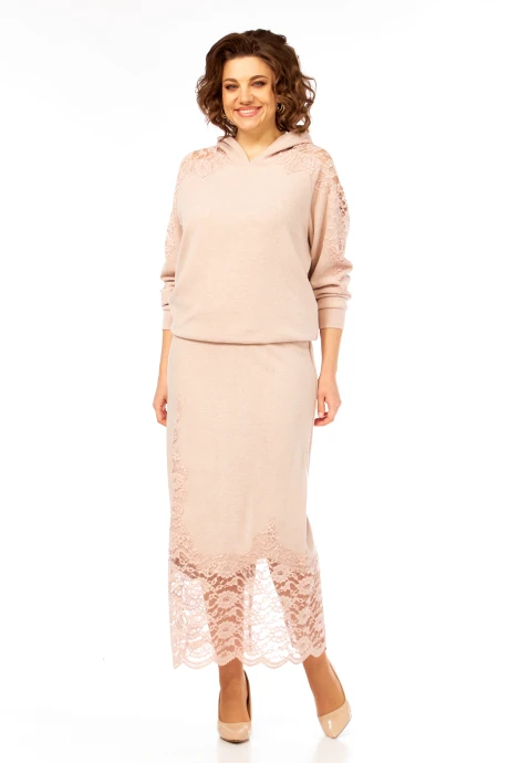 Юбочный костюм Diamant 2146 розовый #1